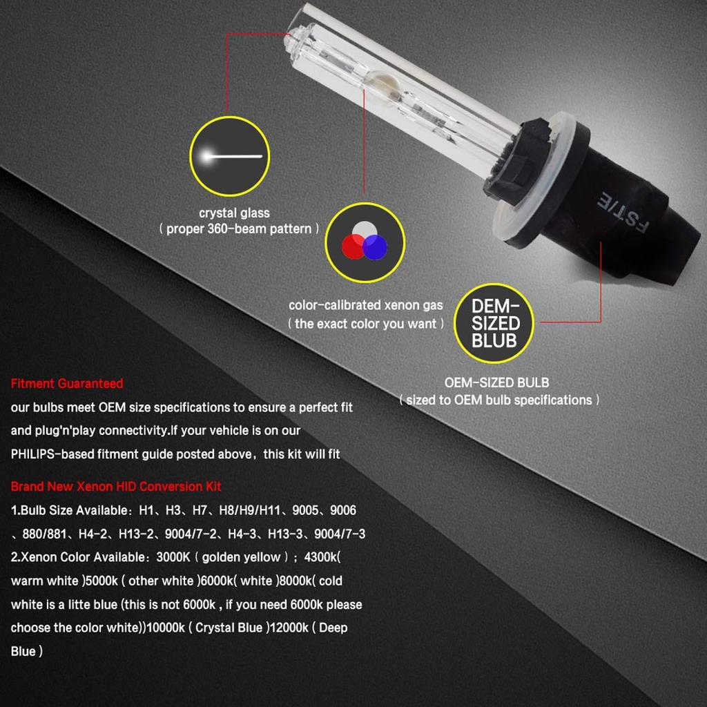 STRIVEHUGTOSUCCESS 2 шт. Лампы H3 10000K HID 55 Вт Ксеноновые HID лампы Автомобильная фара Одинарный свет