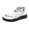 Women Summer Sandals 2024 New Genuine Leather Ladies Sandals Flat Fashion Sandals Women  Wedges Shoes for Women