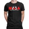 Футболка с надписью Leisure M.A.G.A Make America Go Away и флагом Канады для мужчин, с круглым вырезом, хлопковая, с коротким рукавом, новинка, топ...