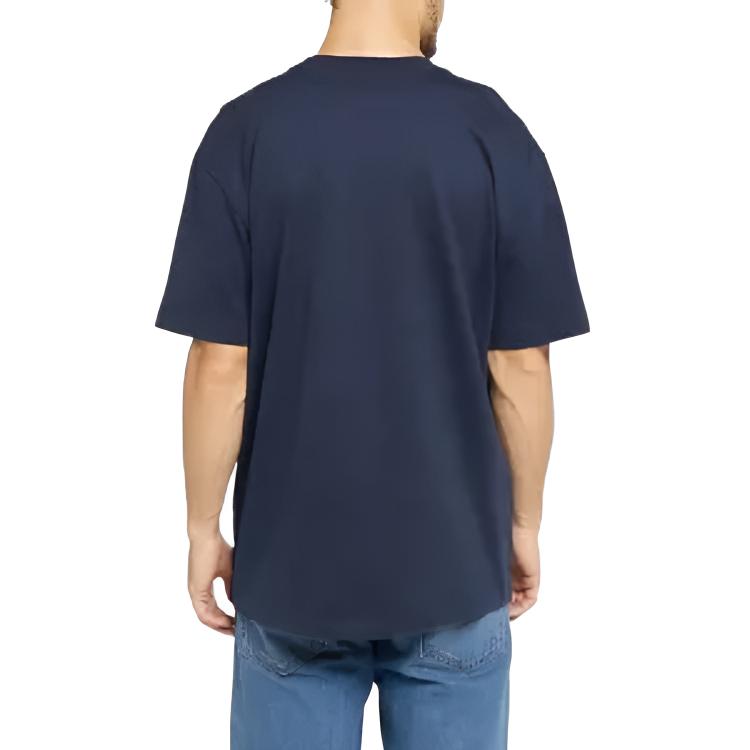 Levi's Футболки Унисекс Темно-синие Круглый вырез Средняя A8605-0006