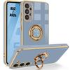 Case - BOOLING - for Samsung Galaxy A52/A52s 5G - Blue TPU - Rotating Stand - Shockproof Protection