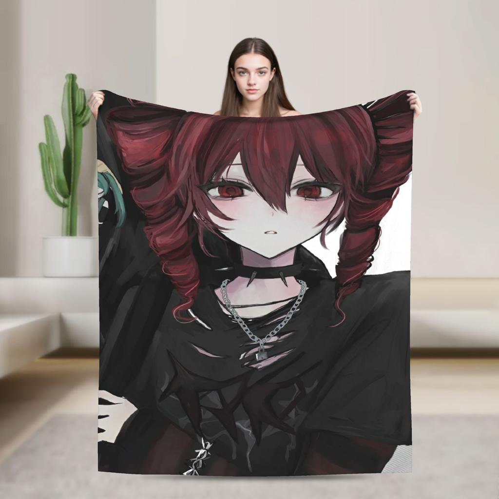 Kasane Teto Girl Blankets Fuzzy Awesome Warm Throw Blanket for Chair Covering Sofa Spring/Autumn
