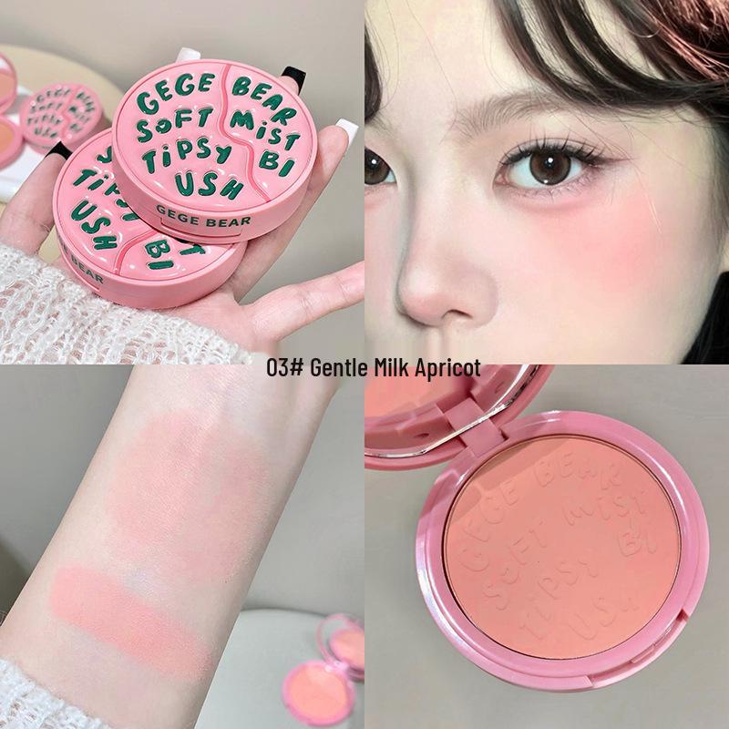 Румяна Gegebear с эффектом мягкого сияния: Высокая емкость, Хайлайтер для молодого сияния и Отбеливающая пудра