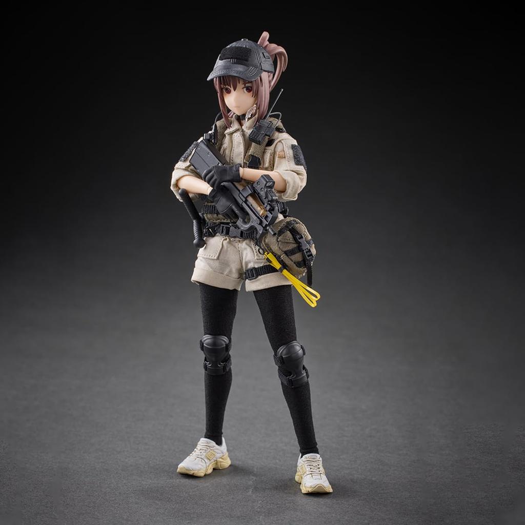 HASUKI POCKET ARTS Series PA006 Security Reizei Hisei Scale and PVC Painted Movable Figure 1/12 Cloth, ABS,
