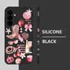 Мягкий ТПУ чехол для Samsung Galaxy S26 S24 S23 S22 Ultra S25 FE A57 A17 A56 A16 A55 A15 A36 Цветной принт с бантом-ленточкой Чехол для телефона