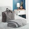 Couverture Lestée - INNOVAGOODS - 120x180 cm - Gris - 5 Couches - Sac de Transport