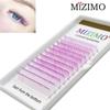 Color Grafting False Eyelashes 0.07 8-15mm Yellow, Blue, Bicolor, Bright Personality and a Few Hairs Extension Tool