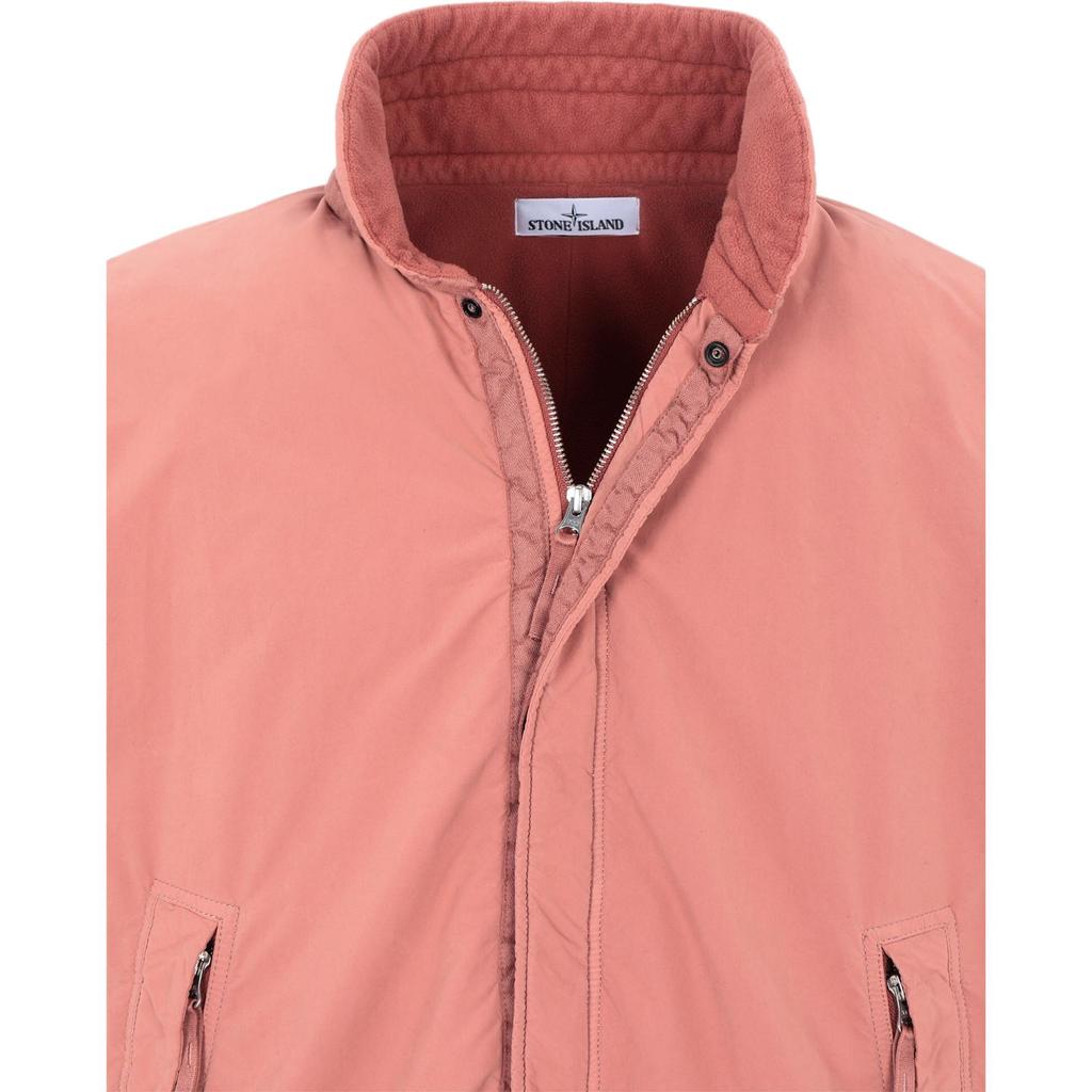 STONE ISLAND Jackets Men's Pink Stand Collar Moderate Straight Fit 711543231-V0013