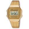 Casio Стандартные цифровые часы A-168WG-9W Мужские Золотые Нержавеющая сталь Повседневные Часы