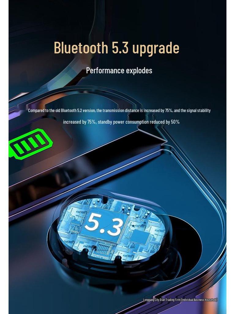 Беспроводные Bluetooth 5.4 Спортивные Наушники, Двойные Мини-Наушники-Вкладыши, Совместимые с Huawei, OPPO, Apple, vivo