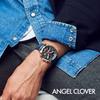 Часы Angel Clover Mondo Solar Navy Dial Stainless Steel Calf Solar Quartz 43MM Watch [ANGELCLOVER] Кожа/резина MOS42PNV-NV Мужские