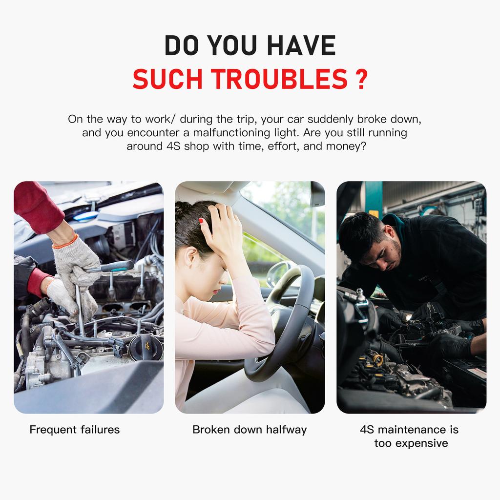 TopDiag P50 Automotive Circuit Tester LCD Display Voltage Measurement Bulb Load Measurement Power