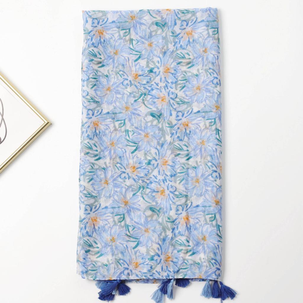 2024 Spring And Autumn Winter New Cotton And Hemp Long Thin Scarf Travel Versatile Sunscreen Warm Shawl For Women