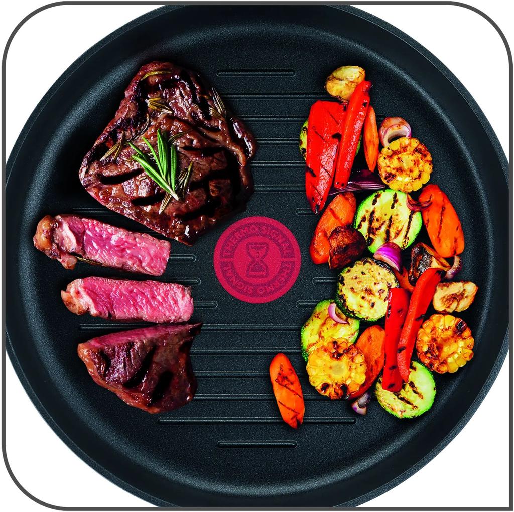 Poele / Sauteuse Tefal INGENIO ECO RESIST POELE GRILL FONTE D'ALUMINIUM 26 CM INDUCTION L8584004