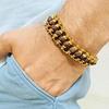 Rudraksha Bracelet for Men Premium Men's Bracelet 5 Mukhi Men Bracelet Gold Plated Bracelet for Men Spiritual Jewellery