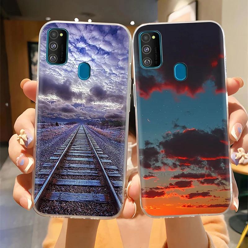 Для Samsung Galaxy M21 M30S Чехол Задняя крышка Прозрачный Мягкий Силикон ТПУ Чехол для телефона Для Samsung M21 M30S Прозрачный Ударопрочный Coque Оболочка