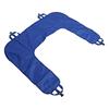 U Shape Patient Turning Sheet with Fixation Straps Labor Saving Bed Ridden Patients Lifting Pad Medium Size