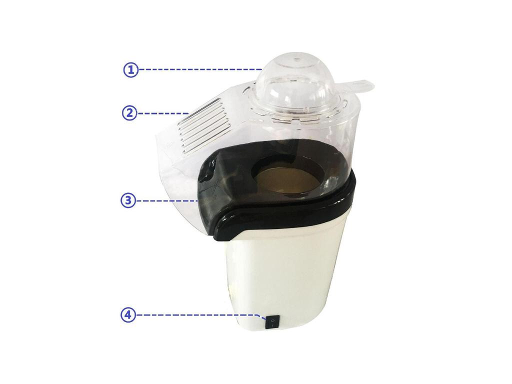 Мини-машина для приготовления попкорна: Автоматический, удобный для детей, для домашнего использования (США 110 В/ЕС 220 В)