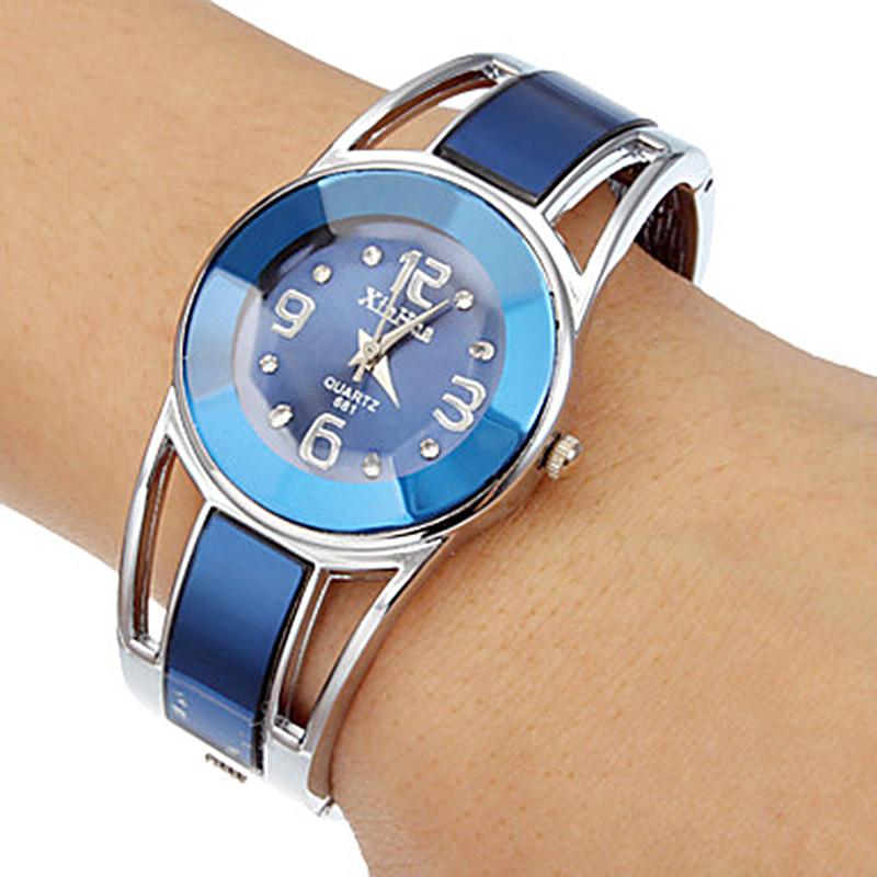 Women Watch Fashion Bangle Elegant Stainless Steel Quartz Ladies Watches Major Wristwatch Clock