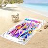 1pc Kpop Demon Hunters Beach Towel Ideal Birthday Gift For Family, A Vibrant Beach Towel Suitable for Outdoor Activities