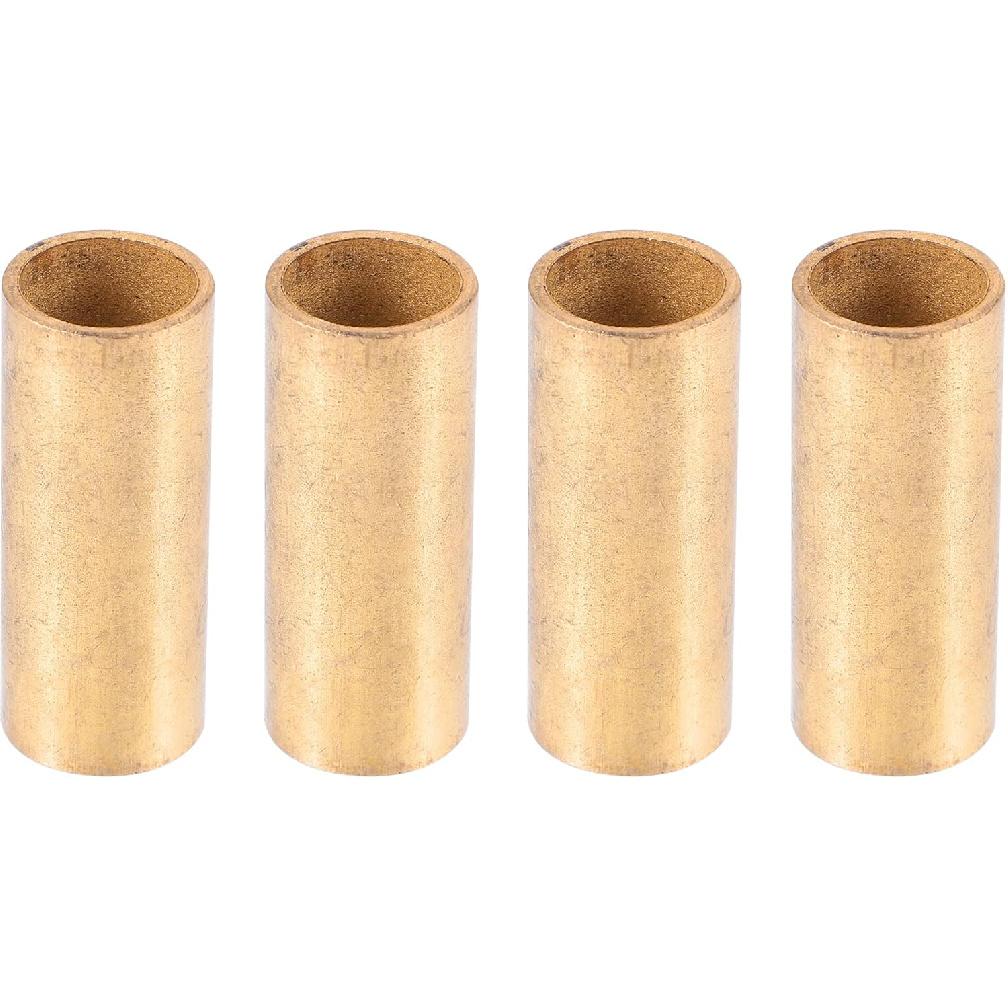 Motoforti Universal Leaf Spring Bushing Kit, 9/16" x 11/16" x 1-3/4", Wear Resistant, Bronze, Brass Tone, 4 Pcs