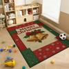 Cozy Christmas Gingerbread Cottage Patterned Rug Allseason Carpet For Study Reading Area Home Decor New Year Gift