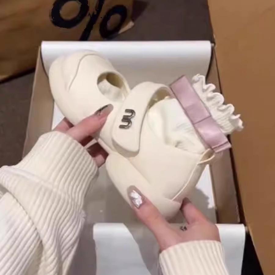 Women's 2025 Mary Jane Sandals: Thick Sole, Soft Leather, Velcro Closure, Comfortable Summer Shoes