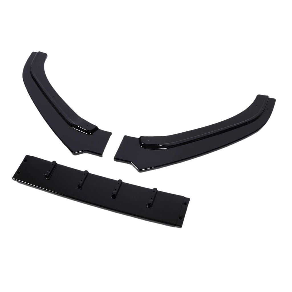 Front Bumper Lip Spoiler 3 Sections Bumper Lip Chin Splitter Diffuser Protector Body Kit Replacement for 6C 2015 2018