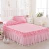 Юбка на кровать Кружевное цельное покрывало на кровать Чехол на двуспальную кровать Защитный чехол для матраса Чехол на кровать без наволочки Юбка на кровать