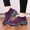 Autumn New Sports Shoes Socks Shoes Mother Shoes Flying Woven Hot-selling Large-size Shoes Women's Platform Rocking Shoes