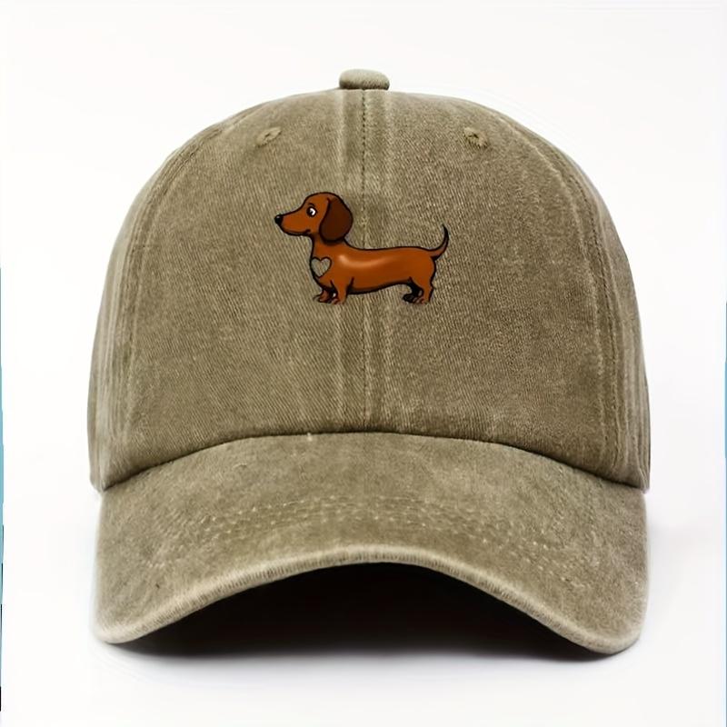 Милая бейсболка с принтом паттерна таксы, с регулируемой застежкой на кнопке, легкая, подарок на День святого Валентина