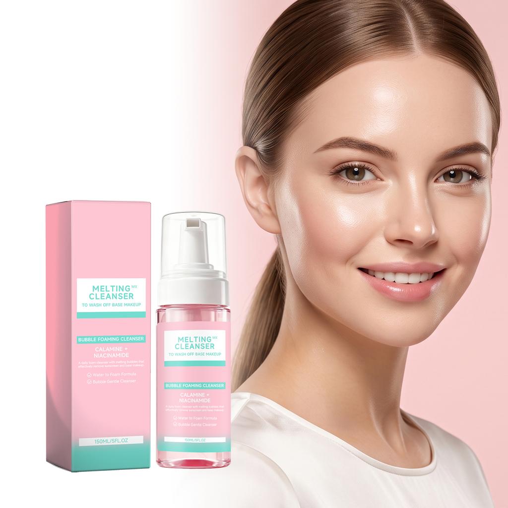 AMZ Gentle Foaming Facial Wash Rich Soft Foam Mild Cleansing Maintains Skin Hydration