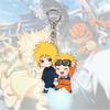 Anime Naruto Acrylic Keychain Accessaries Uzumaki Naruto Cartoon Keyring
