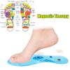 Unisex Magnetic Massage Insoles Foot Acupressure Shoe Pads Therapy Slimming Insoles for Weight Loss Transparent