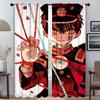 Современные шторы для гостиной для камеры Hanako Kun Shades Tulle для спальни Blackout Curtain Home Interior Curtains 2 Pieces