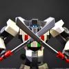 MOC Double Knife Robot 271PCS Electronic Drawing Splicing Block Model Toy