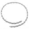 Pure Titanium Germanium Necklace Necklace Magnetic Static Elimination Health Hematite Jewelry Women's Men's Anti-Static (Silver, 55.0)