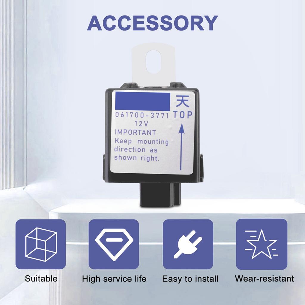 Excavator Stop Solenoid Relays Fit for L2900DT L3010DT L3300DT L4200DT L4200F L4310F M5030 M6800 061700-3770 061700-3771