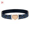 Elastic Adjustable Kids Heart Belt Waist Belt Dresses Girls Elastic Belts