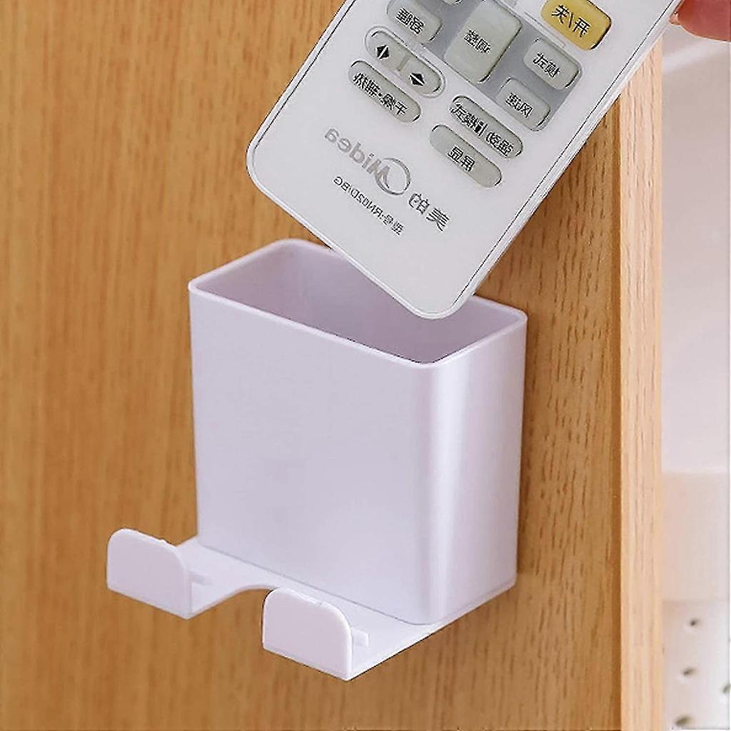 No Wall Mount Cell Phone Holder, 6 Pieces Self Adhesive Storage Box Wall Bracket