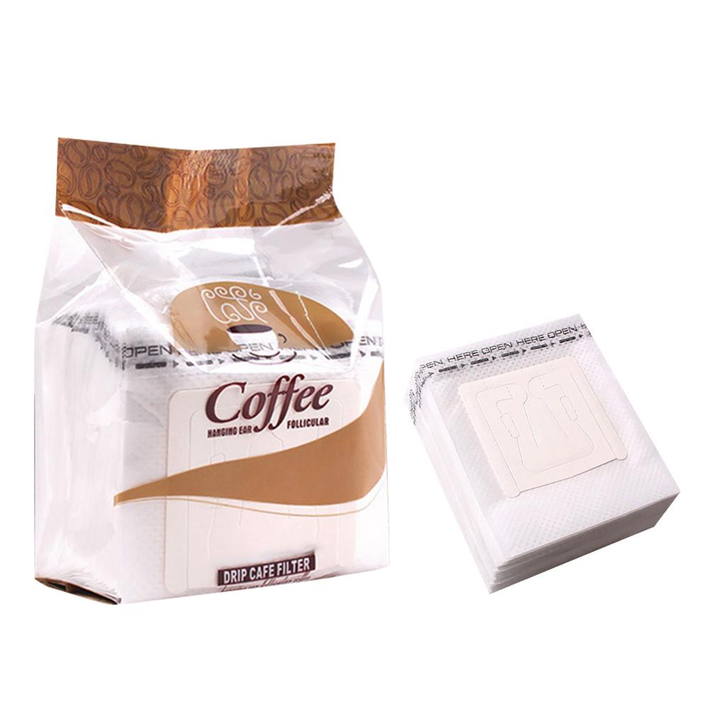 50 шт. одноразовые кофейные фильтр-мешки для капельных кофейных чашек, фильтр-мешки для ушей, аксессуары для заваривания чая, бумажные фильтры для кофе