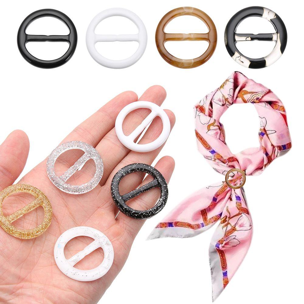Crafts Garment Accessories Clothing Decor Shirt Button Belt Buckle Scarf Clips Ring T-shirt Clips