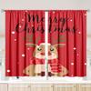 2 шт. занавесок с рождественским принтом лося - материал полиэстер - подходит для спальни, гостиной, кабинета, частной комнаты