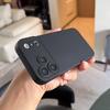 Чехол для телефона iPhone 17 Pro Max 16 15 14 13 12 11 Pro Max 15 16 Plus 16e 17Air Черный Матовый Силиконовый Однотонный Задняя Крышка