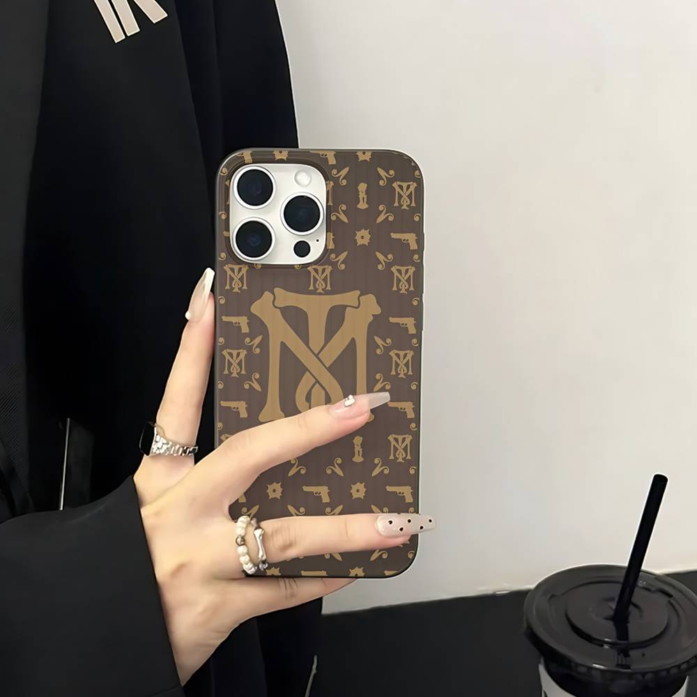 Retro Classic S-ScarfaceS Movie Phone Case For IPhone 11 12 13 14 15 16 17 Pro Max PLUS Pro Wave Corrugated Silicone Case
