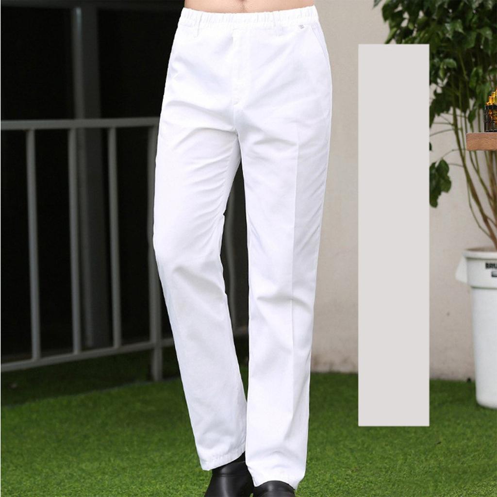 Штаны для гостиничной униформы, полосатые брюки для поваров на кухне, эластичные брюки для официантов в ресторанах