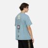 Evisu Повседневная футболка с коротким рукавом для мужчин с принтом чайки и радужным градиентным узором Топы 2ESGNM4TS5229RXCT