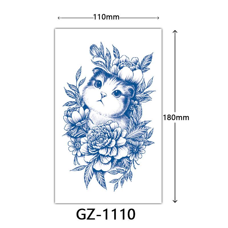 Соковые тату-наклейки, Растительные тату-наклейки, Полуперманентные тату-наклейки с английскими буквами Тату