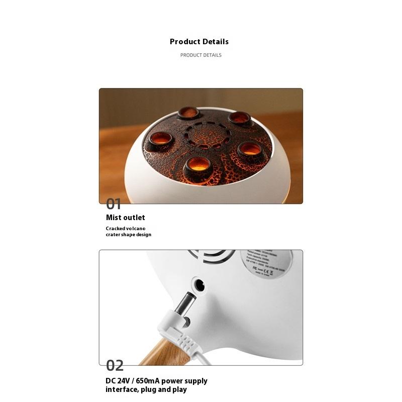 Бесшумная распыляющая ароматерапия и выдыхающее кольцо медузы, красочный атмосферный свет, подарок на день рождения, технология увлажнителя с голосовым управлением