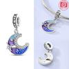 Charms Plata Mysterious Starry Sky Moon Stars Pendants Fit Original Bracelets Charms For Women Jewelry Diy Making Gifts